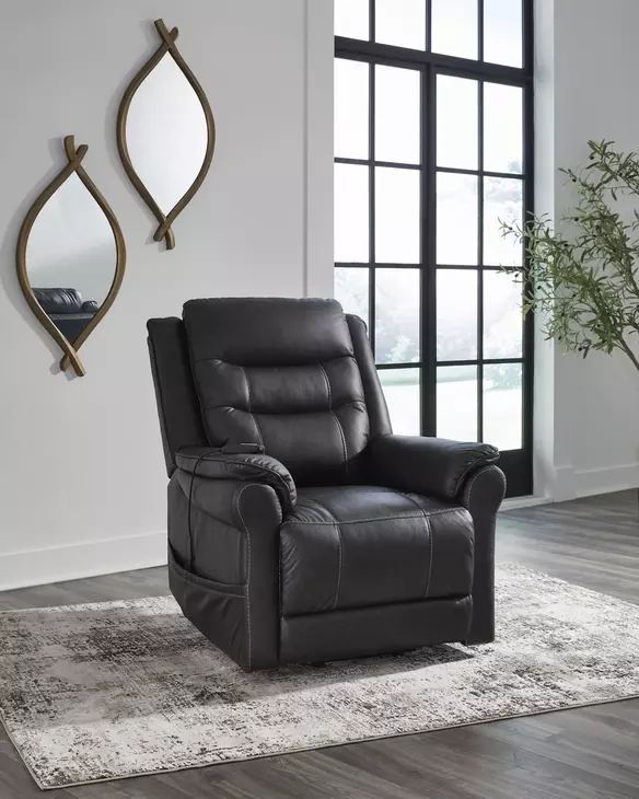 Oatman Carbon Power Lift Recliner with USB Charging and Heat Massage