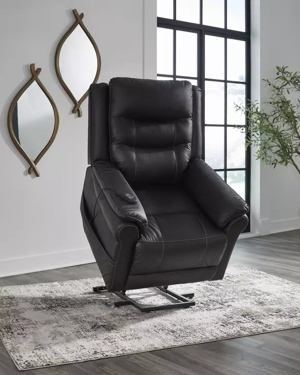 Oatman Carbon Power Lift Recliner with USB Charging and Heat Massage