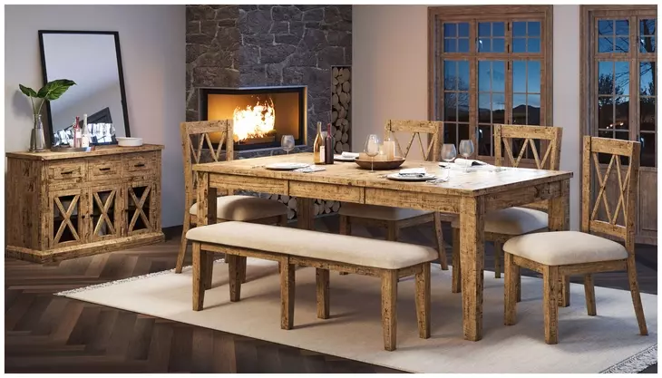 Telluride Gold Extendable Dining Table