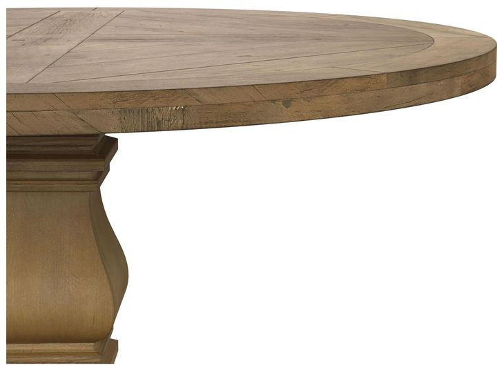 Florence Rustic Smoke Round Dining Table