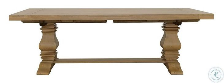 Florence Rustic Smoke Extendable Rectangular Dining Table