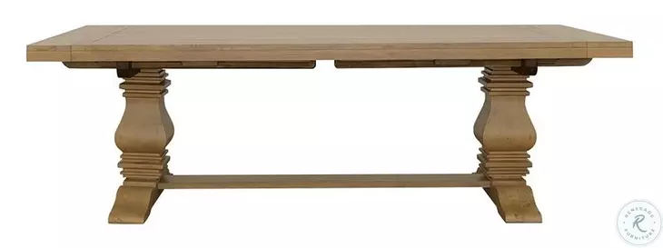 Florence Rustic Smoke Extendable Rectangular Dining Table
