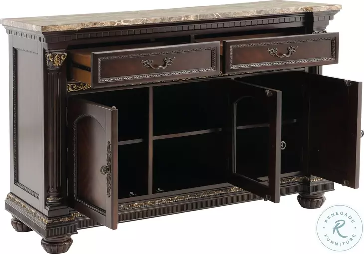 ゴテンクス　ベリーレア Russian Hill Warm Cherry Extendable Dining Room Set from