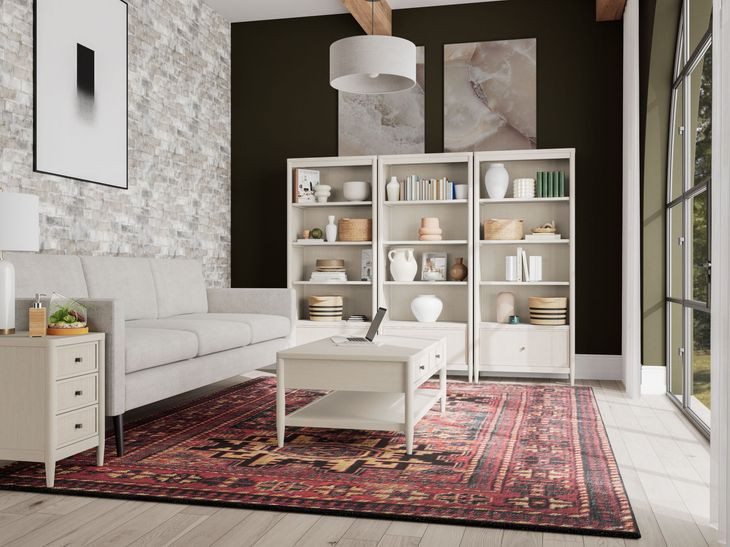 Maren White Sand Rectangular Occassional Table Set