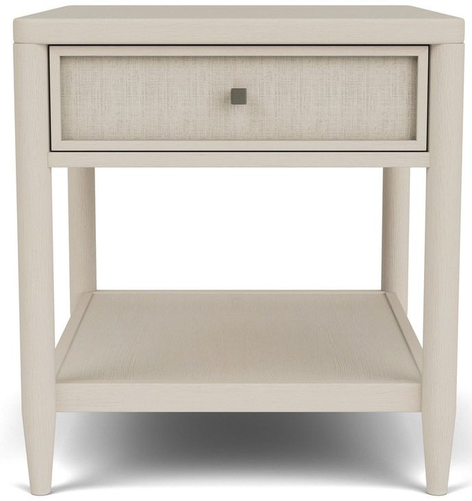 Maren White Sand Rectangular End Table