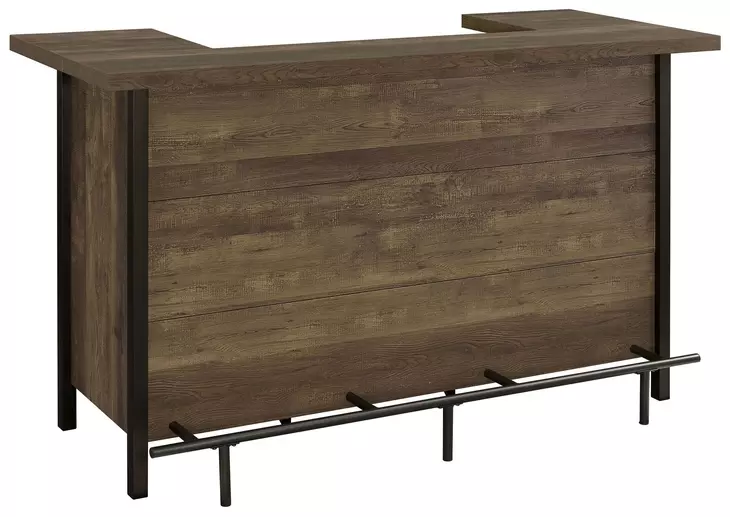 Bellemore Rustic Oak Home Bar Cabinet