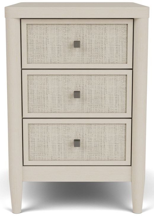 Maren White Sand Rectangular Chairside Table
