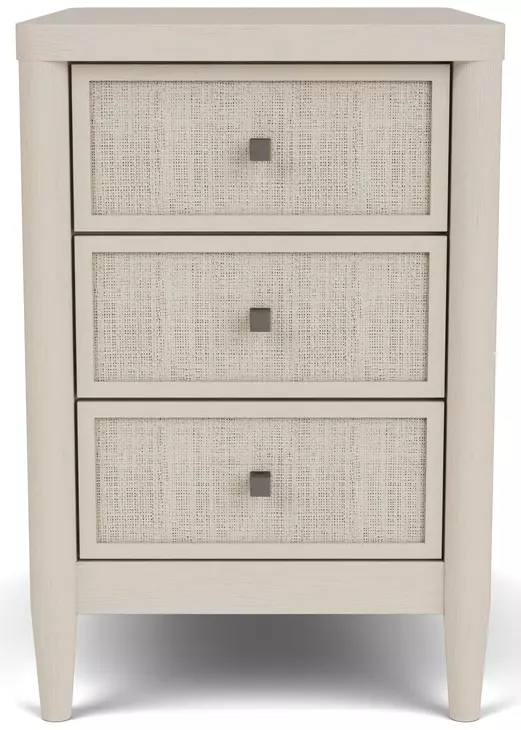 Maren White Sand Rectangular Chairside Table
