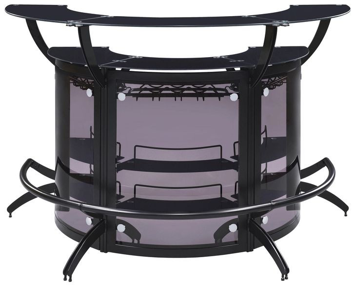 Dallas Smoked And Black Bar Unit Set