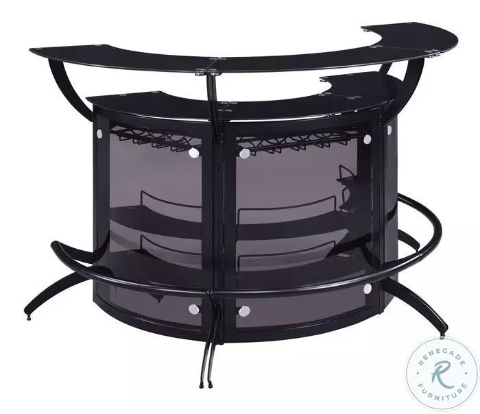 Dallas Smoked And Black Bar Unit Set
