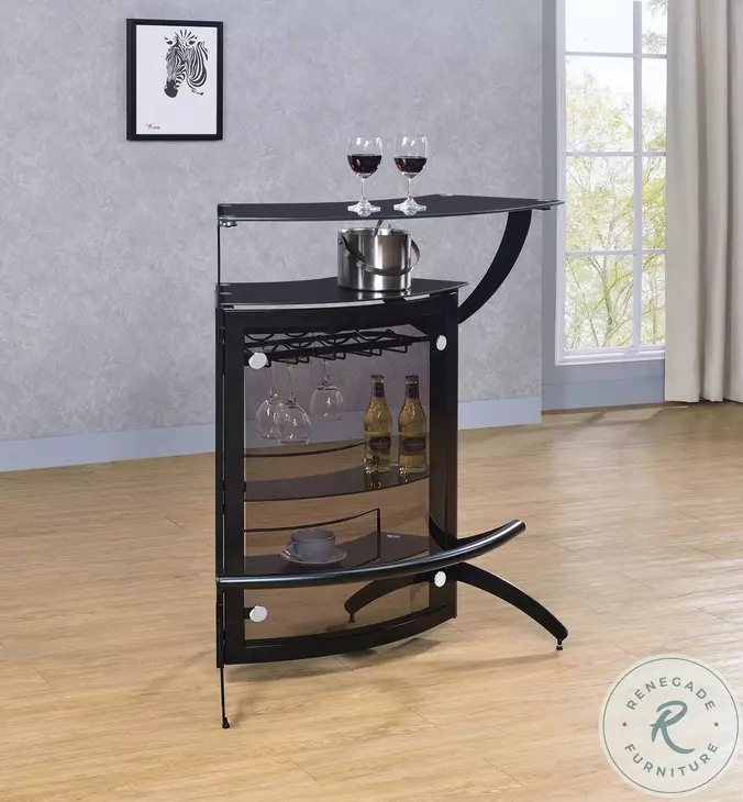 Dallas Smoked And Black Bar Unit Set
