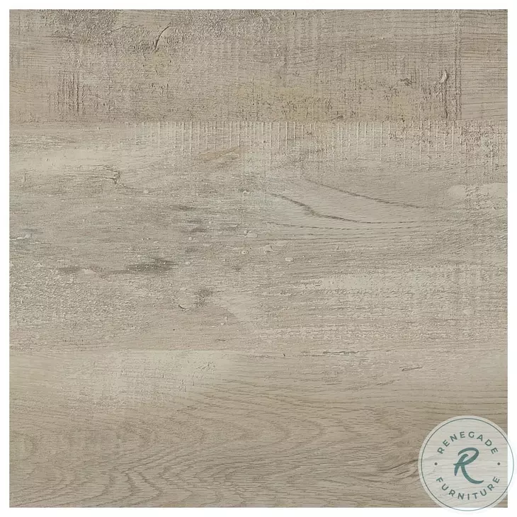 Melrose Gray Washed Oak And Chrome Bar Cabinet