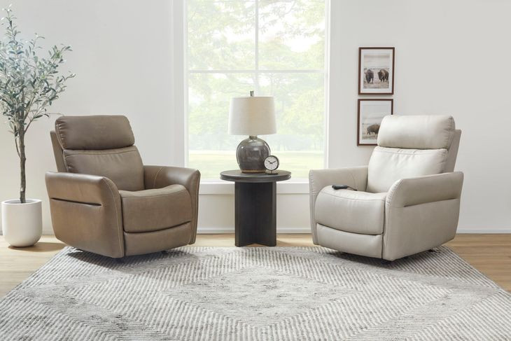 Artemis Dove Gray Zero Gravity Rocker Power Recliner with USB Charging and Heat Massage