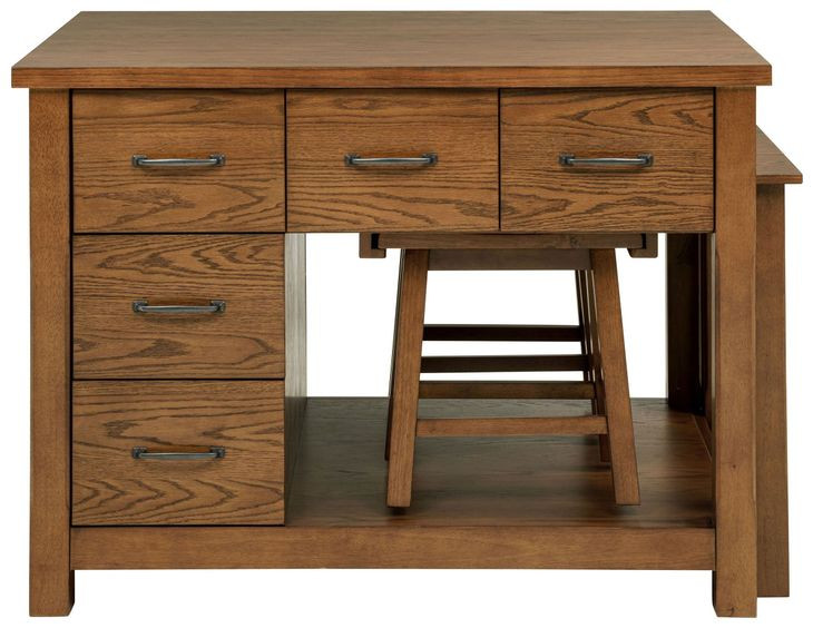 Mayfair Dark Oak 3 Piece Kitchen Island
