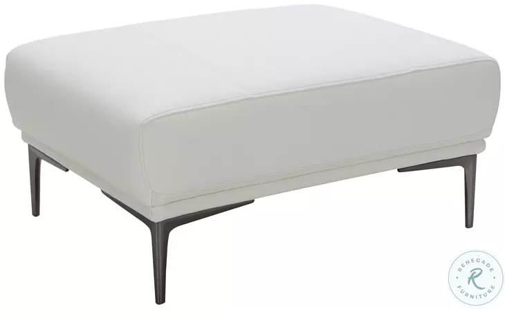 Davos White Ottoman