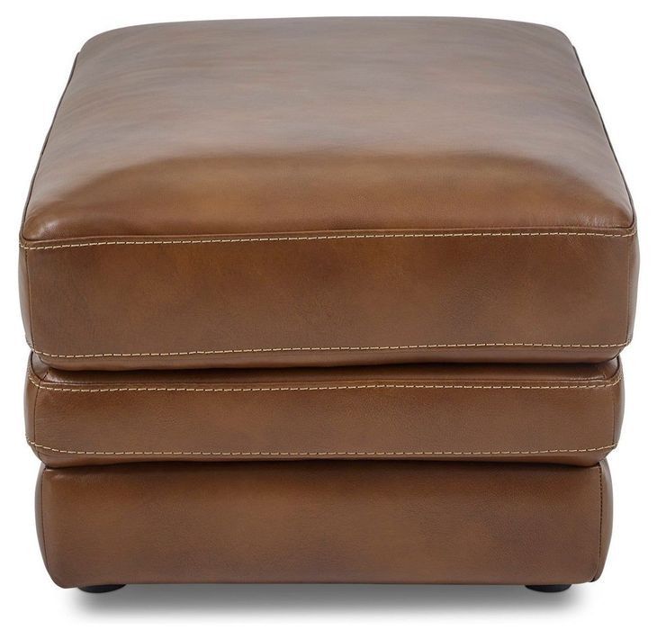 David Pecan Leather Living Room Set