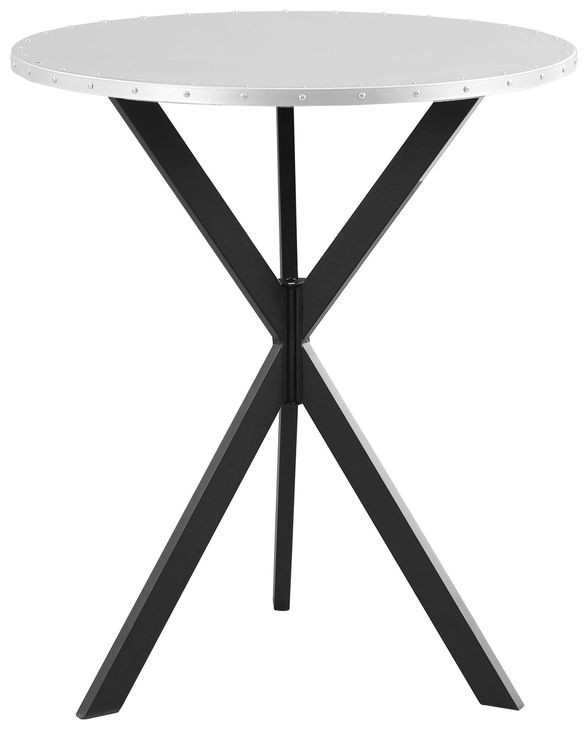 Kenzo Silver And Sandy Black Bar Table