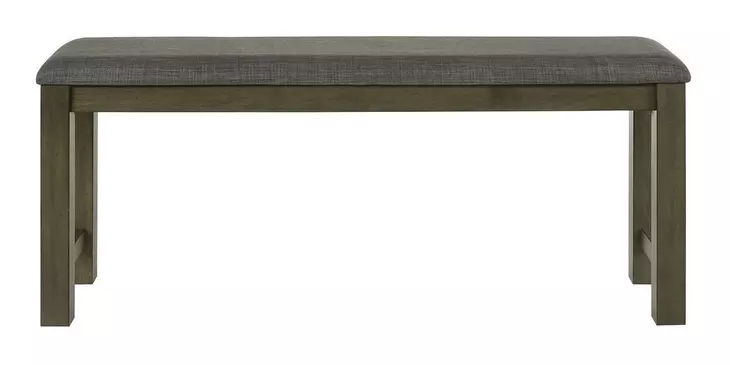 Bayview Gray Upholstered Counter Height Dining Bench