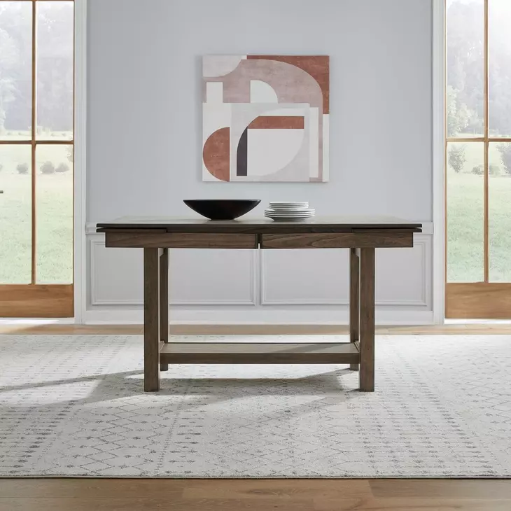 Riverview Bay Sandstone 94" Extendable Rectangular Gathering Table