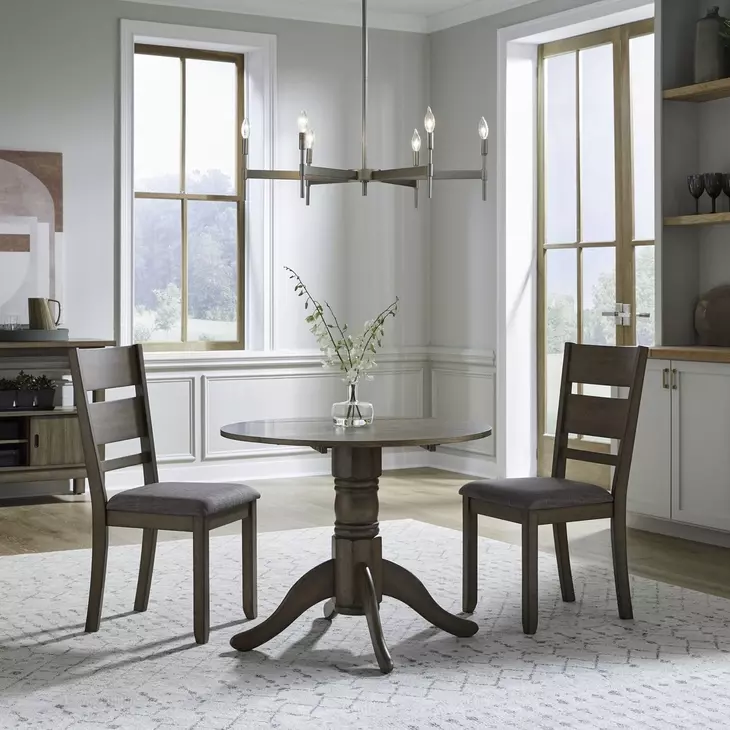 Bayview Sandstone and Gray 3 Piece Drop Leaf Dining Set