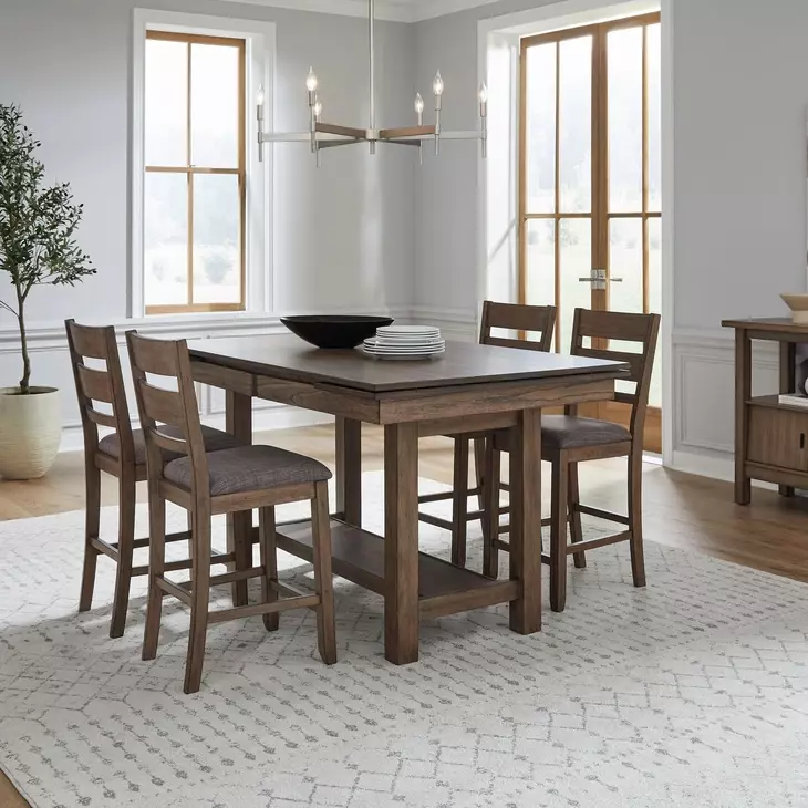 Riverview Bay Sandstone 94" Extendable Rectangular Gathering Table