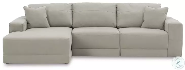Next-Gen Gaucho Grey Small Sectional with LAF Chaise