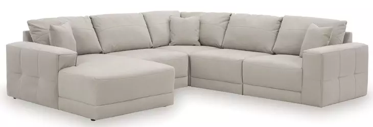Next-Gen Gaucho Gray 5 Piece Modular Sectional with LAF Chaise