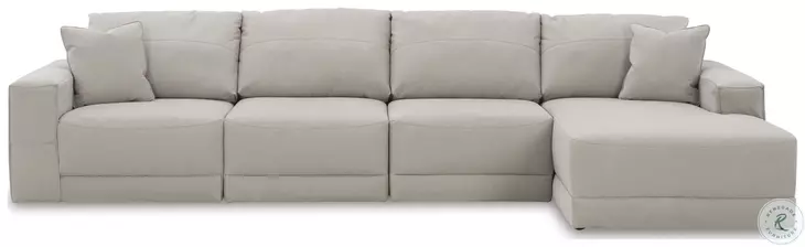 Next-Gen Gaucho Grey 4 Piece Modular RAF Sectional