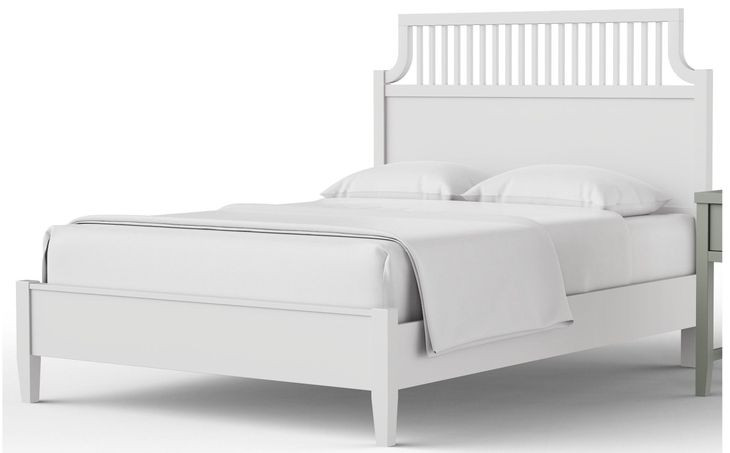Pure Maple Cottage White Garden Queen Panel Bed