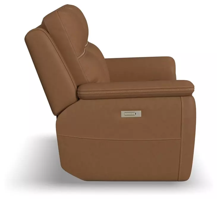 Sawyer Harvest Leather 64" Zero Gravity Power Reclining Loveseat with Power Lumbar and USB Charging