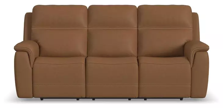 Sawyer Harvest Leather 87" Zero Gravity Power Reclining Sofa with Power Lumbar and USB Charging