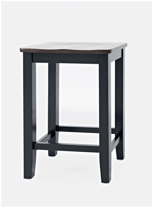 Asbury Park Black Backless Counter Height Stool Set of 2