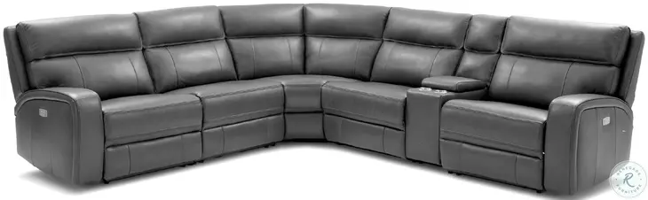 Cozy Grey Power Reclining Sectional
