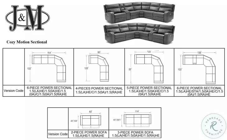 Cozy Grey Power Reclining Sectional