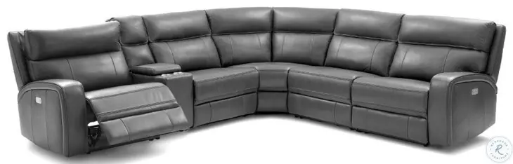 Cozy Grey Power Reclining Sectional