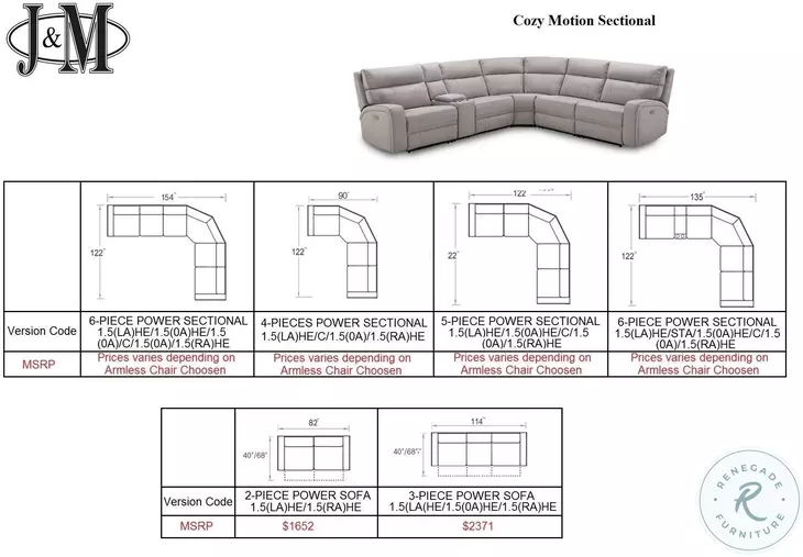 Cozy Moonshine Microfiber Reclining Sectional