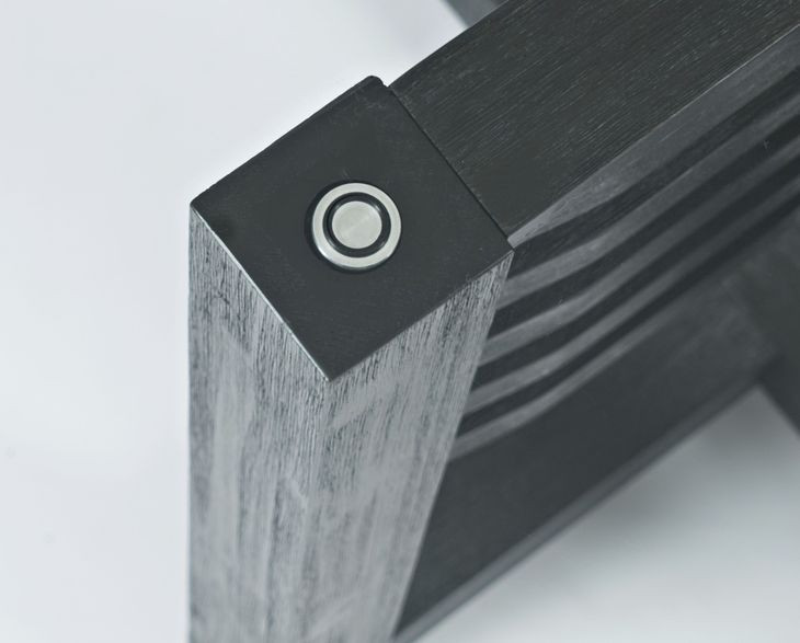 Altamonte Dark Charcoal 48" Round Glass Top Dining Table