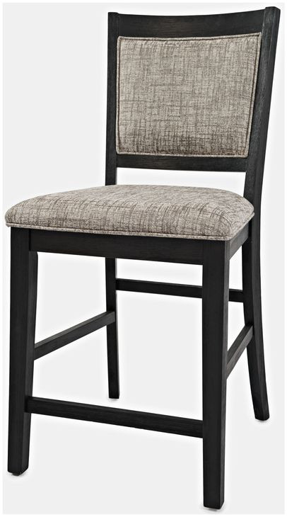 Altamonte Dark Charcoal Upholstered Counter Height Stool Set of 2