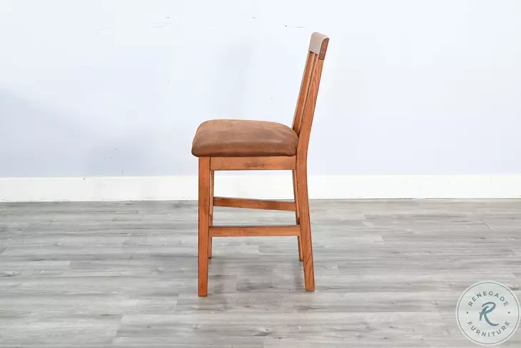 Rustic Refined Rustic Oak Sedona Counter Height Stool Set of 2