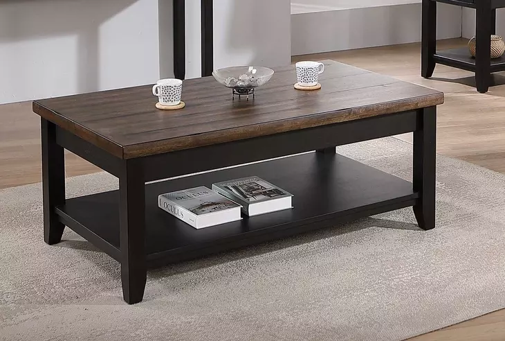 Ashford Black and Brown Occassional Table Set