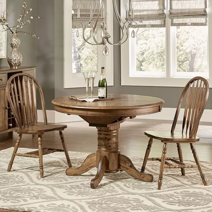 Carolina Crossing Antique Honey 3 Piece Extendable Dining Set
