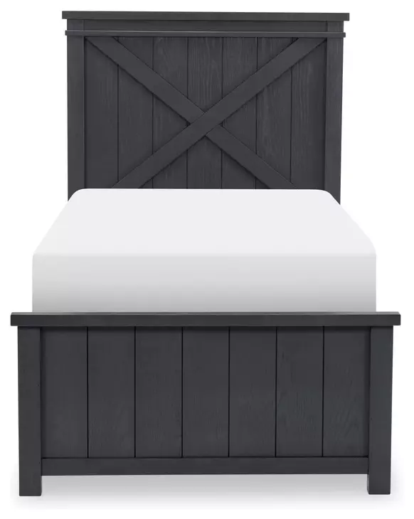 Flatiron Midnight Twin Panel Bed