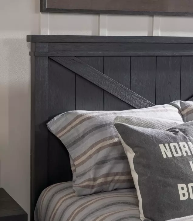 Flatiron Midnight Full Panel Bed