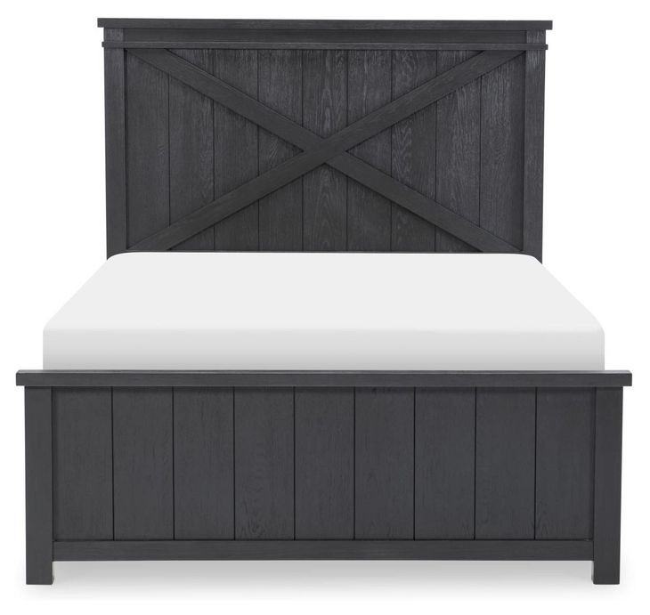 Flatiron Midnight Full Panel Bed
