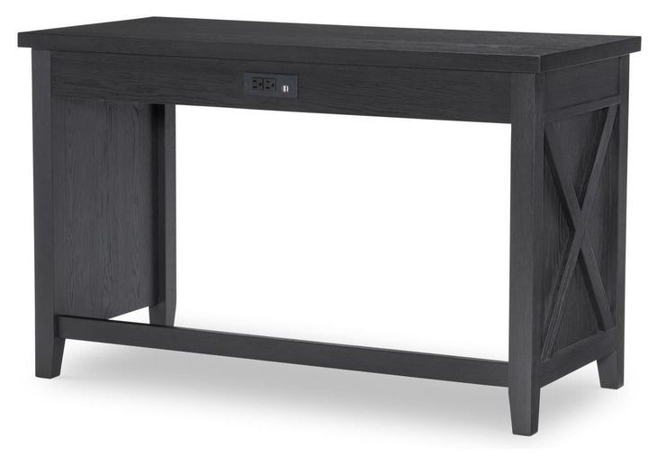 Flatiron Midnight 48" Vanity Desk with USB Charging