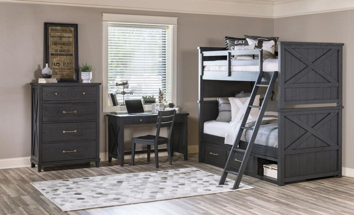 Flatiron Midnight Twin Over Twin Bunk Bed
