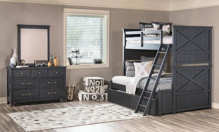 Flatiron Midnight Twin Over Full Bunk Bed