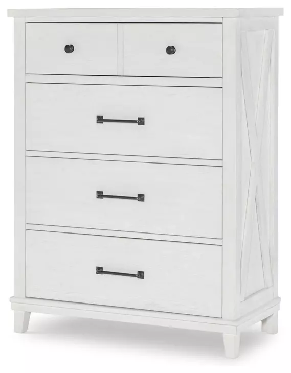 Flatiron Aged White 4 Drawer Youth Chest