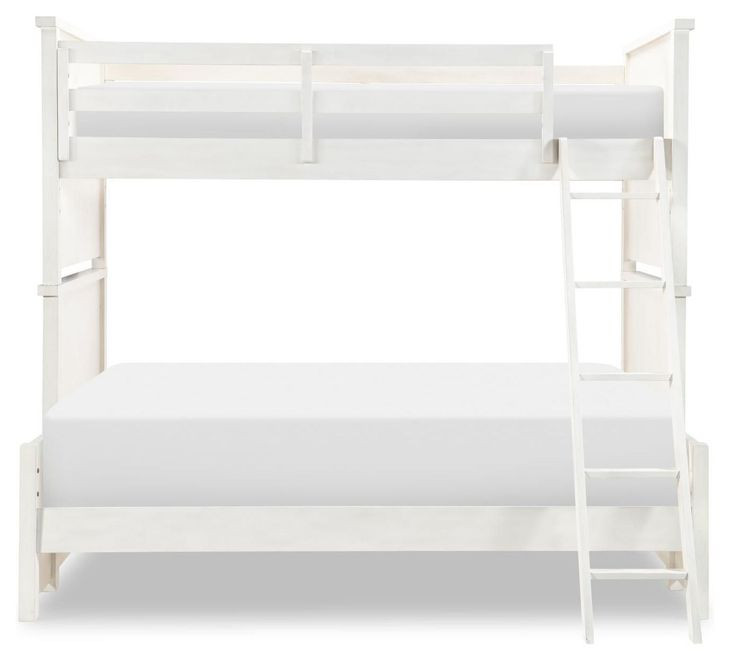 Flatiron Aged White Twin Over Full Bunk Bed