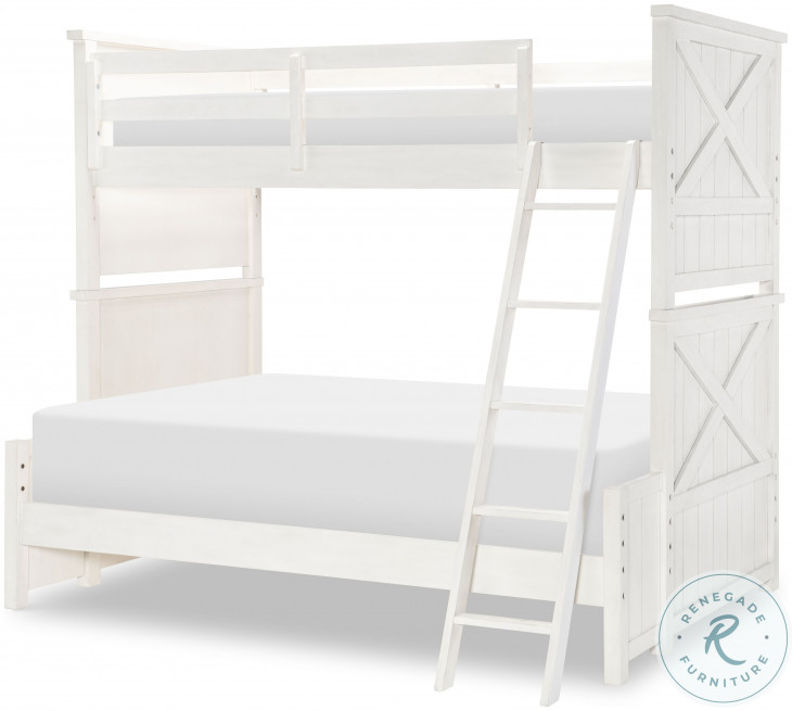 Flatiron Aged White Twin Over Full Bunk Bed